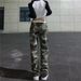 Men's & Women's Distressed Camo Jeans - High Waist Straight Leg Pants With Washed Effect, Unisex Streetwear Fashion_mkmklike.com