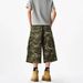Camouflage Ripped Cargo Shorts Loose Fit Summer Retro Wide Leg Cropped Pants For Men And Women Trendy Style_mkmklike.com