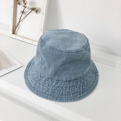 Hot Sale Foldable Fisherman Summer Cotton Hat Washed Denim Bucket Hats Bob Caps Hip Hop Gorros Men Women_mkmklike.com