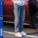 Men's Clothing New Spring Star Pattern Jeans Casual Men's Loose Versatile Large Size Elastic Waist Straight Pants_mkmklike.com