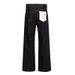 Men's A-Line Straight Leg Raw Denim Jeans Vintage Slightly Flared Distressed Cleanfit Style_mkmklike.com