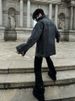 Loom High Vibes Style Trendy Brand European And American Street Tie-Dye Workwear Retro Cross Denim Jacket For Men_mkmklike.com