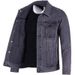 Men's Casual Denim Jacket - Japanese Style Workwear For All Seasons (Black, Light Blue, Dark Blue, Dark Grey)_mkmklike.com