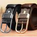 HOT Genuine Leather For Men's High Quality Buckle Jeans Cowskin Casual Belts Business Cowboy Waistband Male Fashion Designer_mkmklike.com