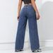 Women's Relaxed Fit High-Waisted Straight Leg Jeans – Vintage Washed Denim, Non-Stretch Cotton Blend (Black/Light Blue/Dark Blue)_mkmklike.com
