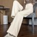 off White High Waist Wide Leg Jeans Slimming Patchwork Curved Scimitar Pants for Women Spring Autumn 2025 Style_mkmklike.com