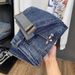 Men's Distressed Jeans – Trendy Straight-Leg Dad Pants With Lightweight Stretch & Vintage Wash (Size 28-36, Blue)_mkmklike.com