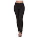 K Slim Fit Elastic Solid Color Denim Pants For Women_mkmklike.com