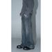 Flared Unisex Jeans With Textured Weave - Vintage Wash Cleanfit Styling For Effortless Comfort_mkmklike.com