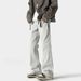 Jeans Men And Women, Spring Trendy High Street Cleanfit, Black Casual Long Pants For Tall Individuals, Straight-leg_mkmklike.com