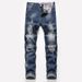 Jeans Men's Spring New Straight Loose Large Size Ripped Men's Jeans_mkmklike.com