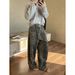 ICC 3D Deconstructed Banana Pants With Stylish Pockets, Loose-Fit Women's Jeans, Model 600338B_mkmklike.com