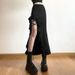 Women's Clothing solid color slimming street fashion high waist bag hip slit skirt_mkmklike.com
