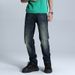 Classic Vintage Washed Men's Jeans - Relaxed Straight Fit, Comfortable Cotton Denim Pants For Casual Wear (Sizes 30-38)_mkmklike.com