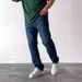 Men's Slim Straight Fit Jeans Premium Stretch Denim Dark Blue Light Blue Black Gray S-5XL Midnight Rinse_mkmklike.com