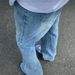 Men's Distressed Washed Denim Jeans - Relaxed Straight Leg With Cat Whisker Details, High Street Vibe, Comfortable Fit For Casual Wear_mkmklike.com