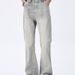 Streetwear Relaxed Fit Jeans – Mid-Rise Distressed Denim Pants With Flared Hem (S-3XL, Vintage Washed, Unisex Baggy Trousers For Urban Styling)_mkmklike.com
