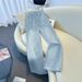 Women's High-Waisted Wide Leg Jeans Slimming Loose Fitting Straight Leg Pants Autumn Essential Livestream Hot Sale_mkmklike.com