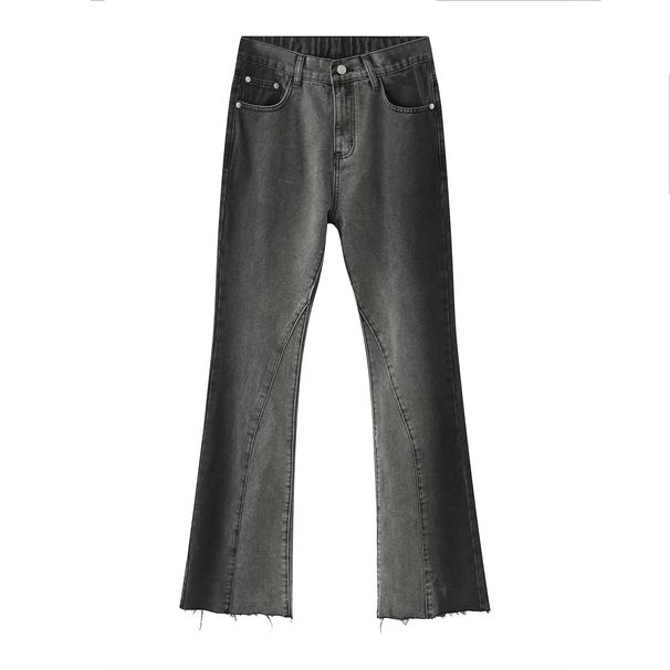 Men's Clothing | Spring New Arrivals Men's And Women's Gradient Color Flared Jeans Elastic Back Waist_mkmklike.com