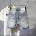 Men's Slim Fit Denim Shorts - Summer Stretch Comfort Casual Five-Inch Shorts For Men_mkmklike.com