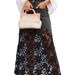 Trendy Lace Trim Denim Skirt For Women - High Waist A-Line Mini Skirt With Feminine Details (White/Black/Blue, S/M/L/XL/XXL)_mkmklike.com