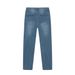 Men's Slim Fit Stretch Jeans - Classic Blue Distressed Denim, Mid-Rise With Tapered Leg (S/M/L/XL/XXL)_mkmklike.com
