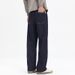Primary Color Jeans Men's Harlan Straight Tube Loose Trendy Brand Drape Trendy Brand Mid-waist Large Size Blue Regular K11 Denim Shili Coco_mkmklike.com