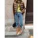 Autumn And Winter Retro Casual Straight Jeans Women's Narrow Version All Match Cigarette Pants Women_mkmklike.com