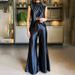 Women's Clothing Summer New Fashion Two-piece Summer Slit Loose Flared Pants Set_mkmklike.com
