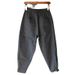 Summer Thin Men's Cotton And Linen Small Leg Casual Loose Ankle Nine Quarter Clean Face Large Crotch Harem Pants,_mkmklike.com