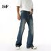EF JEANS | 2025 Spring New Micro-horn Slim-fit Water Ripple Polished White Casual Washed Jeans For Men And Women_mkmklike.com