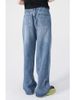 K Men's Elastic Waisted Retro Distressed Loose Straight Leg Casual Jeans_mkmklike.com