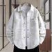 2025 New Vintage Washed Denim Shirt Men, Loose Fashionable Casual Jacket For Spring And Autumn_mkmklike.com