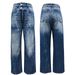 Women's Clothing New Models Women's Washed Denim Trousers Simple Fashion Casual Daily_mkmklike.com