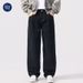 Nordmann MUCHU Clothing | Black High-End Original Color Jean Men' Looe Commuter American Style Trendy Brand Wide-Leg Long_mkmklike.com
