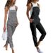 Trendy Girl Closet European And American Cross-Border Denim Overalls Plus Size Women's Pants Solid Color Jeans NK311_mkmklike.com