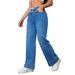 Customized Women's Stretch Denim Trousers Loose Straight Wide Leg Pants European American Fashion Personalized Clothing_mkmklike.com