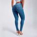 K New High-waisted, Stretchy, Slim-fit, Hip-hugging Ankle-length Jeans For Women_mkmklike.com
