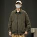 Spring And Autumn Men's Hong Kong Style Handsome High-End Workwear American Retro High Street Loose Trendy Turn-Down_mkmklike.com