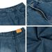 Men's Clothing Retro Washed Old Double Pleated Jeans Trendy Loose Baggy Wide Leg Mopping Casual Trousers_mkmklike.com
