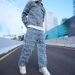 Personalized Tassel Men's Denim Jacket, Fashionable Casual Trendy Brand Washed Patch Frayed Edge Top Jacket_mkmklike.com
