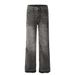 Men's Denim Trendy Punk Vintage Washed Frayed Loose Straight Casual Wide-Leg Dad Pants_mkmklike.com