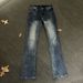 Vintage Washed Blue Denim Jeans For Men - Relaxed Fit Comfort Stretch With Classic Style Comfort Slight Stretch Fabric_mkmklike.com