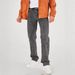 Men's Fleece-Lined Stretch Jeans - Winter Warm Slim Fit Denim Pants With Comfortable Elastic Waist_mkmklike.com