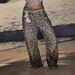 Effortless Americana Style Leopard Print High Waist Straight Leg Jeans 2K High Street Style Women's Clothing Autumn New Fashion_mkmklike.com