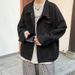 Loom Trendy Loose Super Popular CEC Cool Denim For Men Korean Version Ins Workwear Jacket European And American Street Style_mkmklike.com