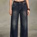 Women's Retro Washed Pattern Straight Leg Jeans TK185 Beaded Design Pocket Detailing Denim Pants_mkmklike.com