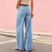 Wide Leg Jeans High Elastic Waist Flared Design Y2K Style Women's Pants Popular Seller_mkmklike.com