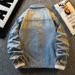 Jisenluo Shoulder Pad Design, Niche Denim Jacket, Men's Spring Autumn Rugged And Stylish Brand Jacket_mkmklike.com