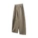 Men's Clothing Retro Deconstructed Reversible Casual Cargo Pants For Men – American Cleanfit Wide-Leg Oversized Denim Trousers In Khaki_mkmklike.com